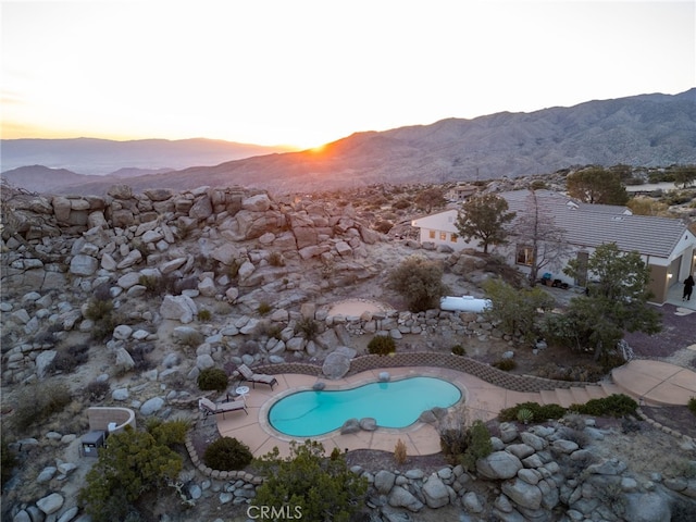 60125 Carrizo Rd, Mountain Center, CA 92561 - aerial view featuring a mountain view