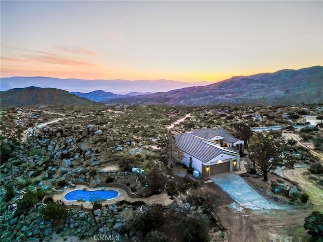 60125 Carrizo Rd, Mountain Center, CA 92561 - aerial view featuring a mountain view