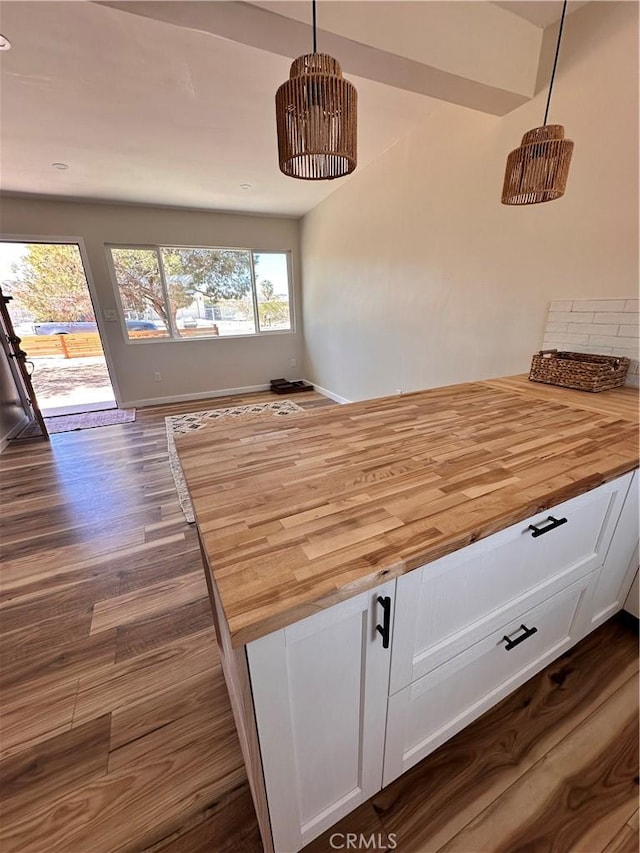 details with wood finished floors