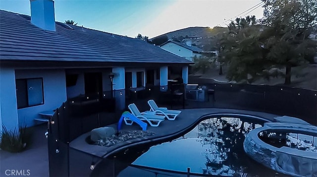 view of pool with a patio area