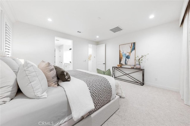 450 Chorus, Irvine, CA 92618 - bedroom with recessed lighting, visible vents, and carpet floors