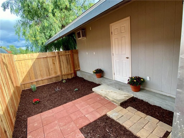 view of patio / terrace with a fenced backyard