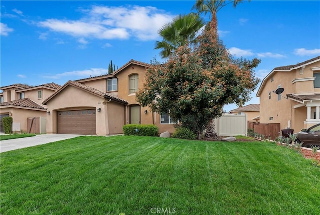 29193 Via Espada, Murrieta, CA 92563 - mediterranean / spanish-style home with stucco siding, driveway, a garage, and a tiled roof