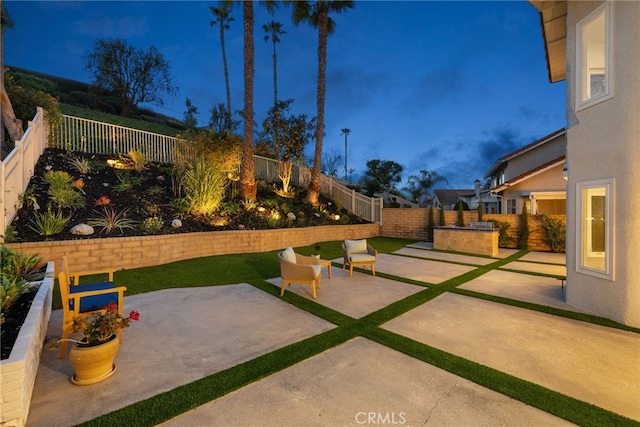 view of patio / terrace featuring a fenced backyard