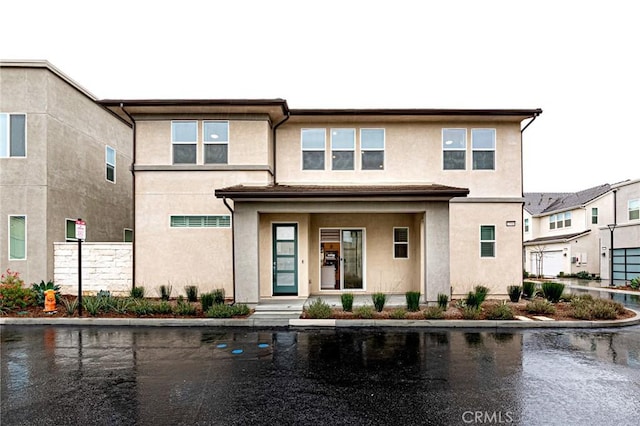 view of front of house with stucco siding