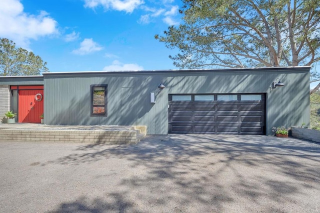 exterior space featuring driveway