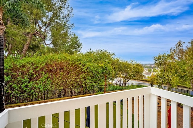 view of balcony