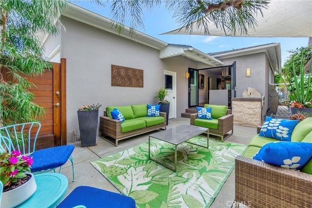 view of patio / terrace with outdoor lounge area