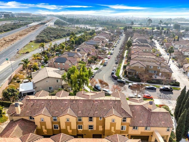 drone / aerial view featuring a residential view