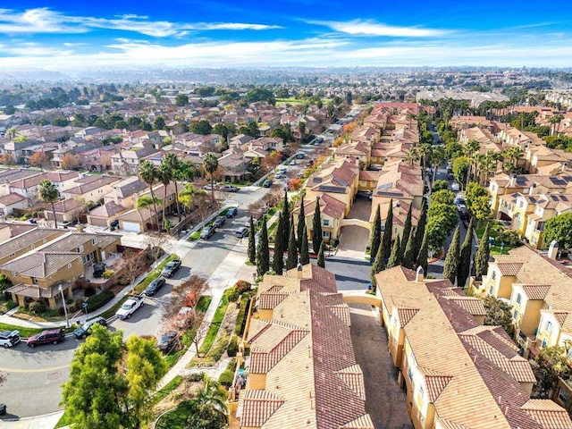 aerial view featuring a residential view