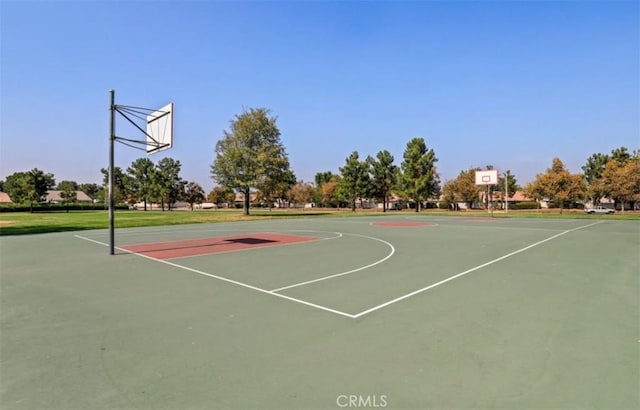 view of sport court with community basketball court