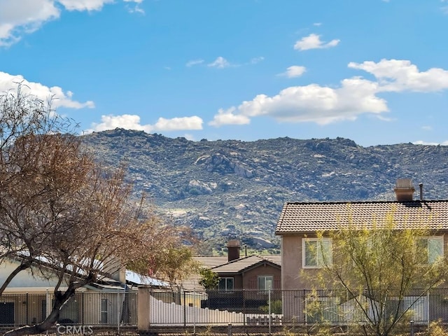 view of mountain feature