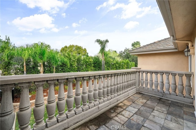 view of balcony