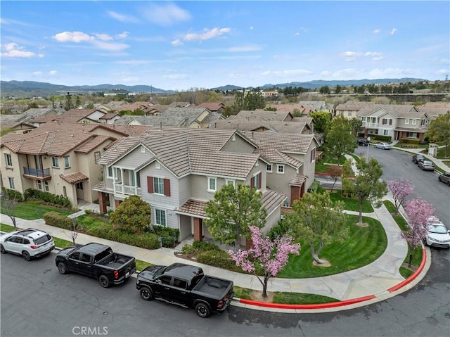 bird's eye view featuring a residential view