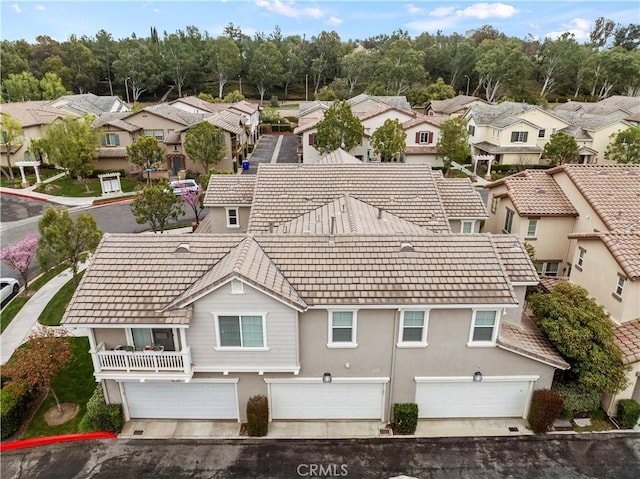 birds eye view of property featuring a residential view