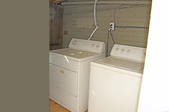 laundry area featuring washer and dryer and laundry area