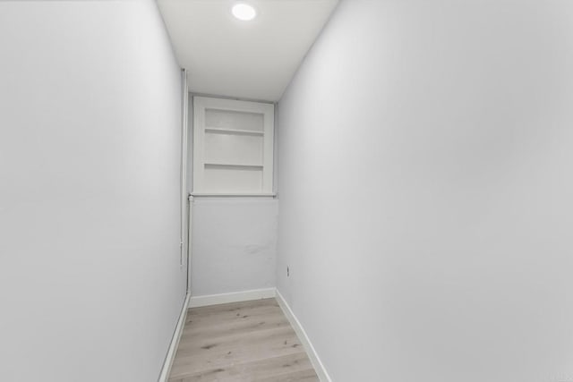 interior space with light wood finished floors