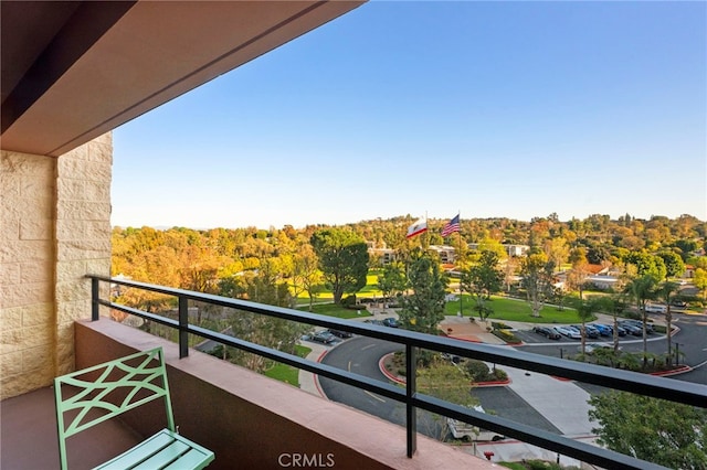 view of balcony