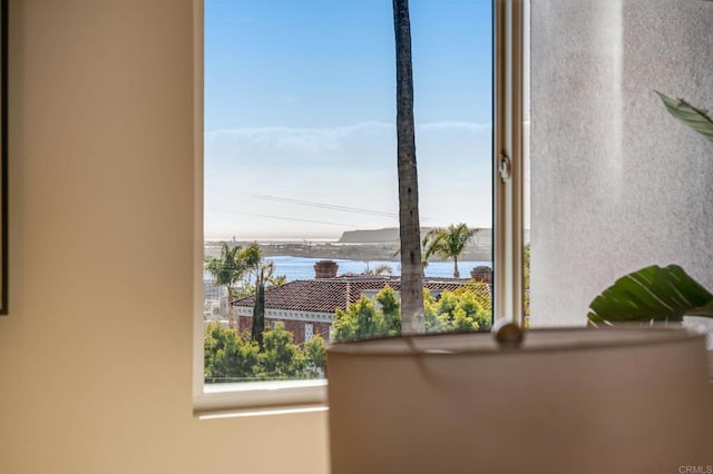 detailed view of a water view
