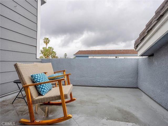 balcony with a patio