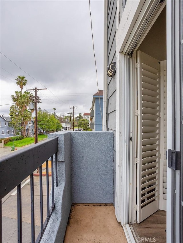 view of balcony