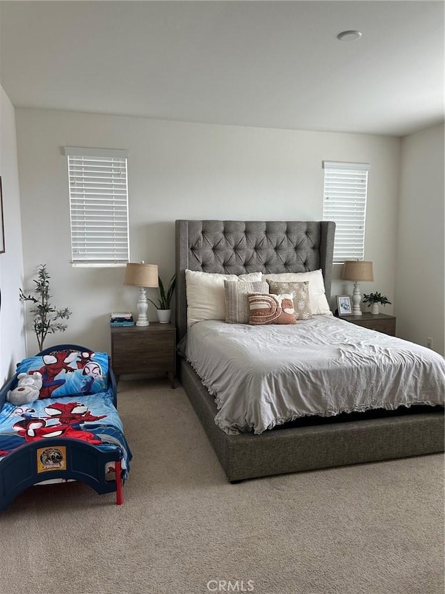 bedroom featuring carpet floors