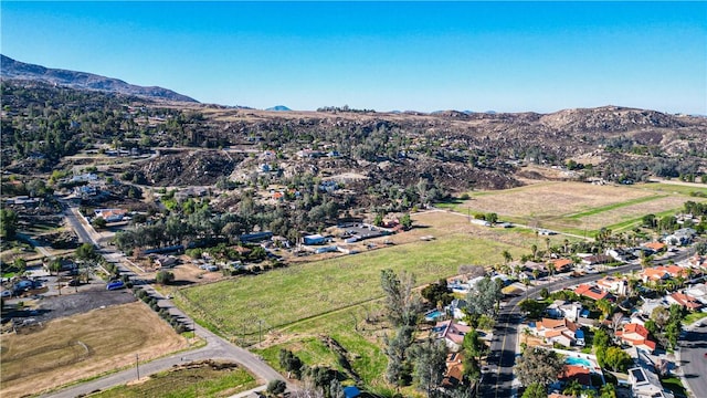 aerial view featuring a mountain view