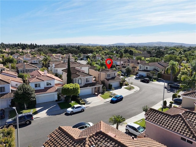 drone / aerial view featuring a residential view