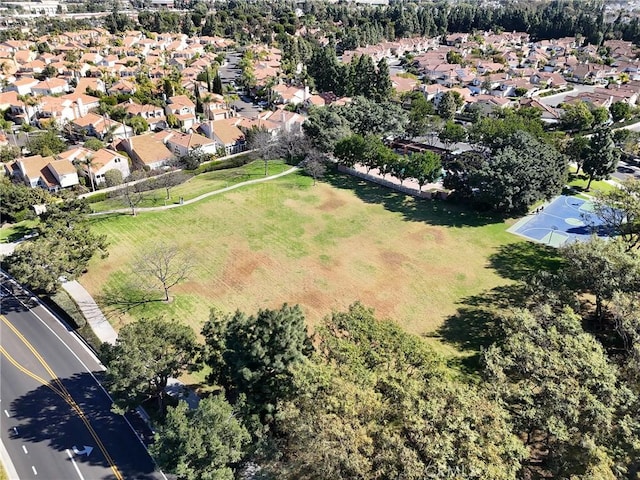 drone / aerial view with a residential view