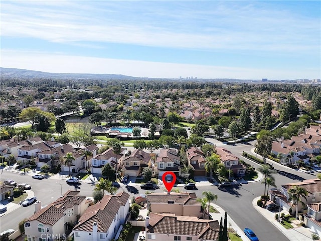 birds eye view of property featuring a residential view