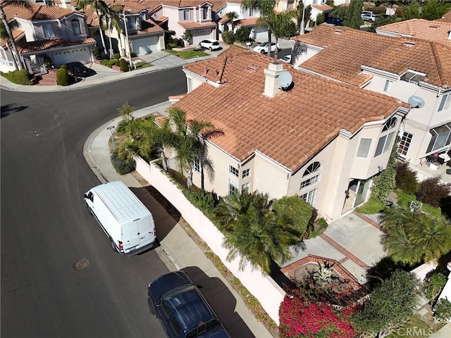 drone / aerial view featuring a residential view