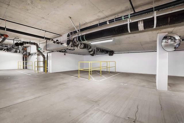 view of parking garage