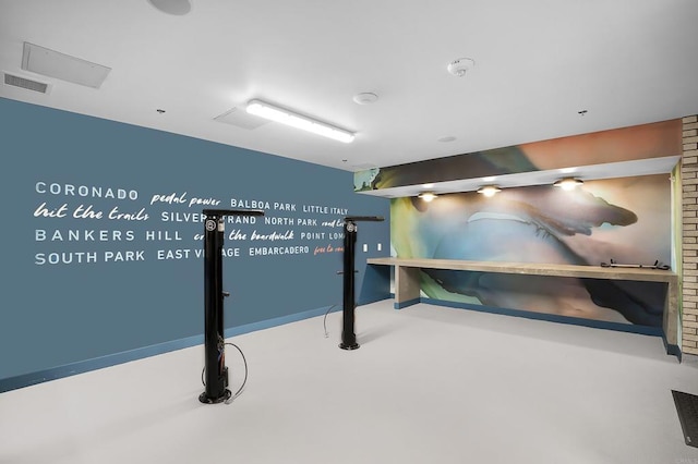 interior space with visible vents