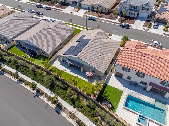 drone / aerial view featuring a residential view