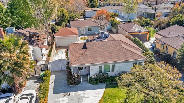 aerial view featuring a residential view