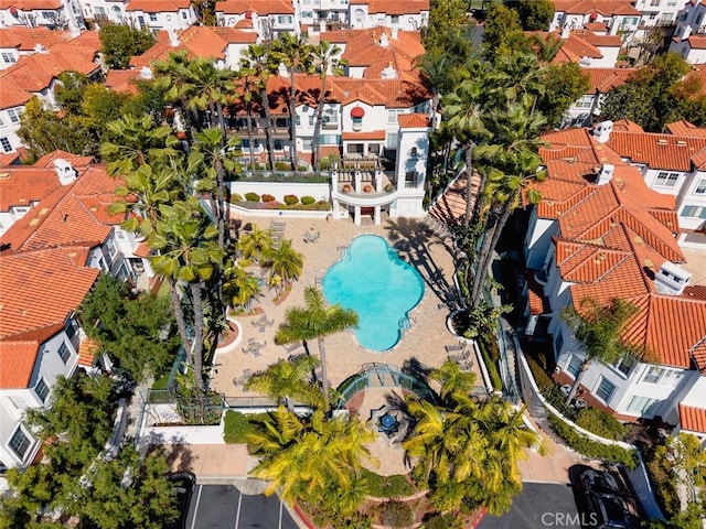 bird's eye view featuring a residential view