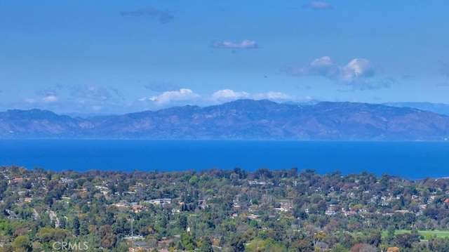 property view of mountains with a water view