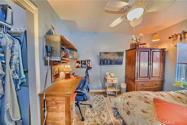 bedroom with baseboards