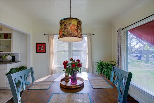 view of dining room