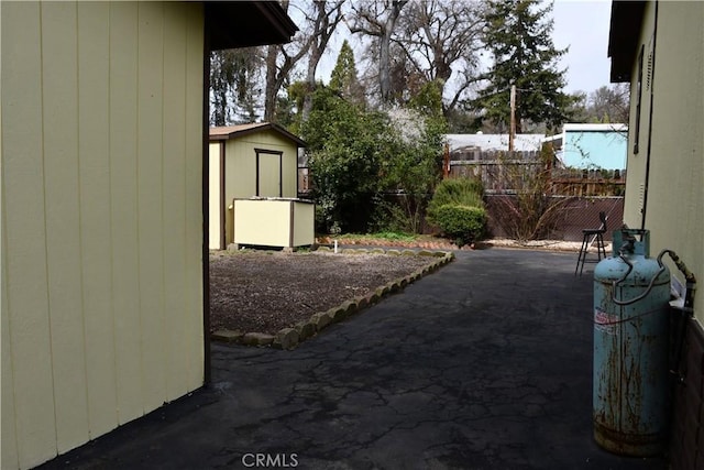 exterior space with a patio and fence