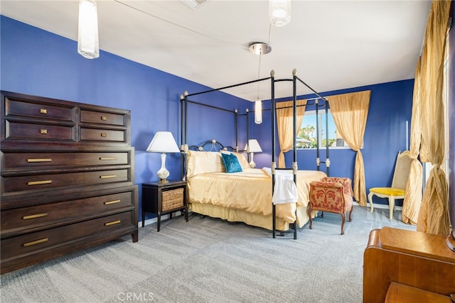 bedroom with carpet flooring