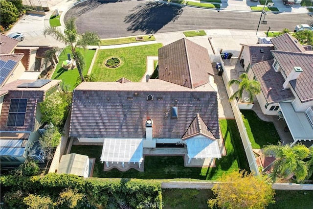 bird's eye view featuring a residential view