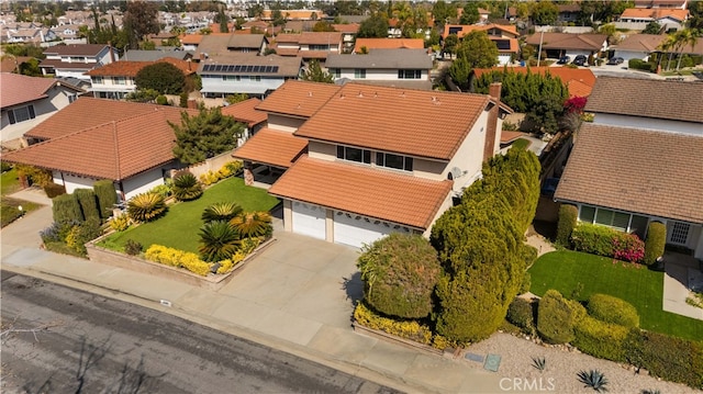 birds eye view of property featuring a residential view