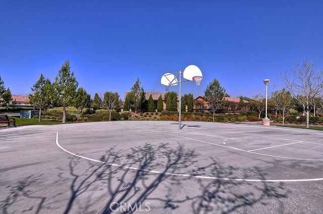 view of basketball court with community basketball court