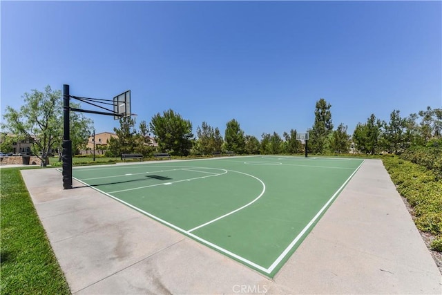 view of sport court with community basketball court