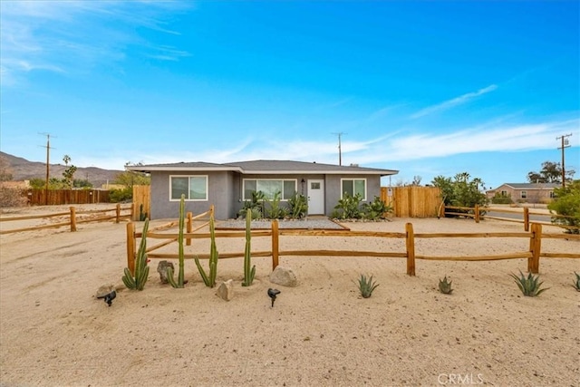 6566 El Rey Ave Unit 29, Palms, CA 92277 - ranch-style house featuring stucco siding and fence
