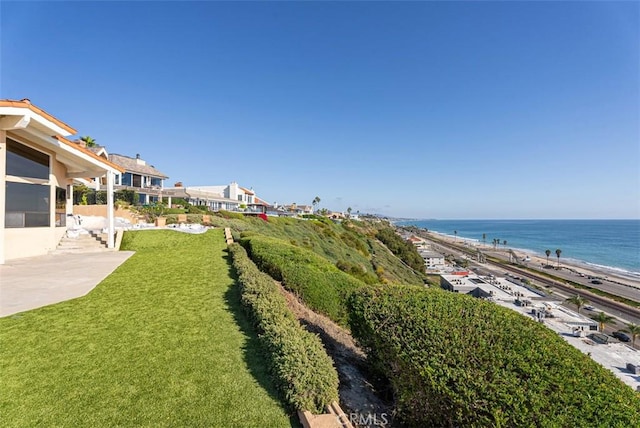 water view with a beach view