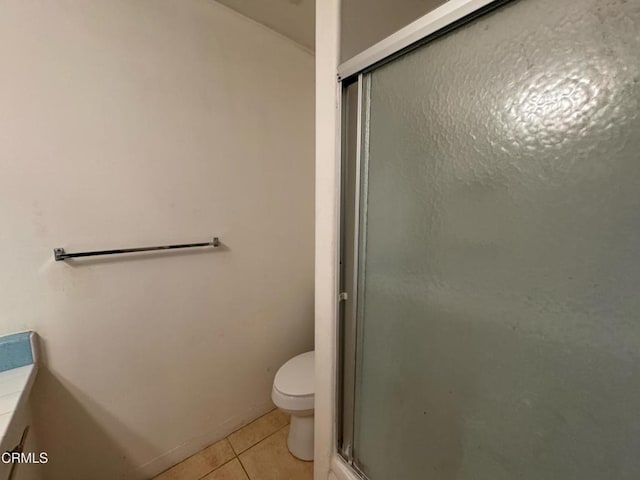 3700 Dean Dr Unit 3405, Ventura, CA 93003 - full bath featuring tile patterned floors, toilet, and a shower with shower door