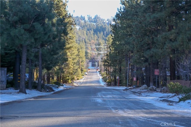 view of road