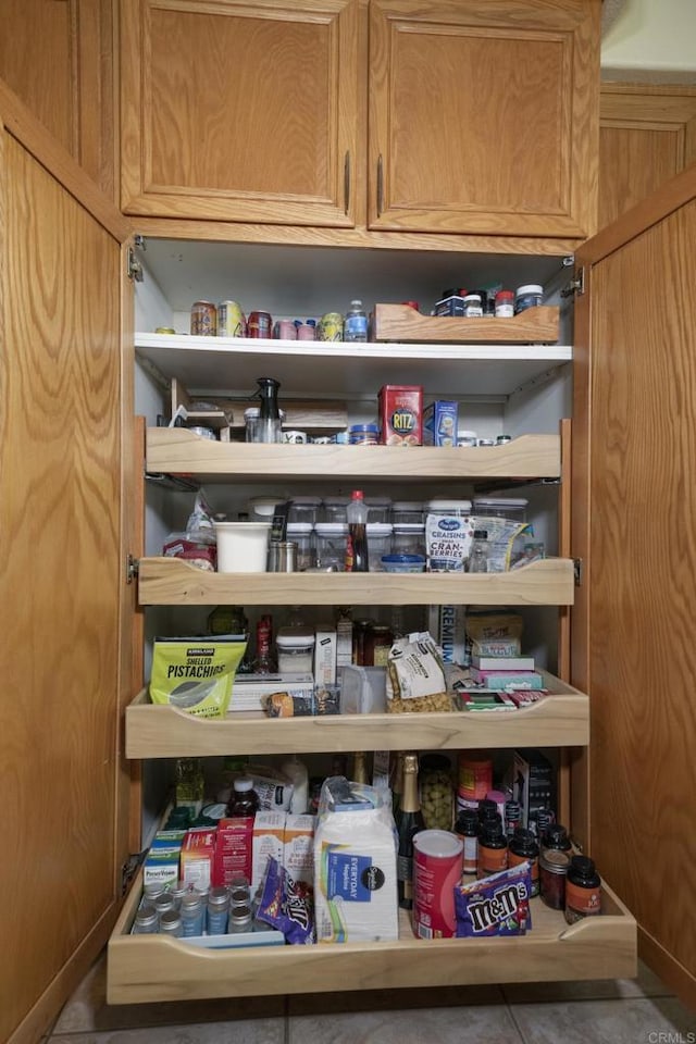 view of pantry